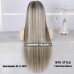 Full lace 200%density  2T Highlights dark golden brown with lightest blonde haircolor hairstyle human hair wig